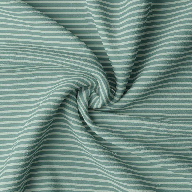 Striped Jersey AIGUEMARINE Eucalyptus / Verdigris